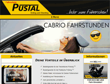 Tablet Screenshot of fahrschule-pustal.de